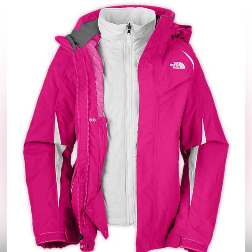 The North Face Hyvent Full Winter Jacket Like New W/Removable North Face Fleece